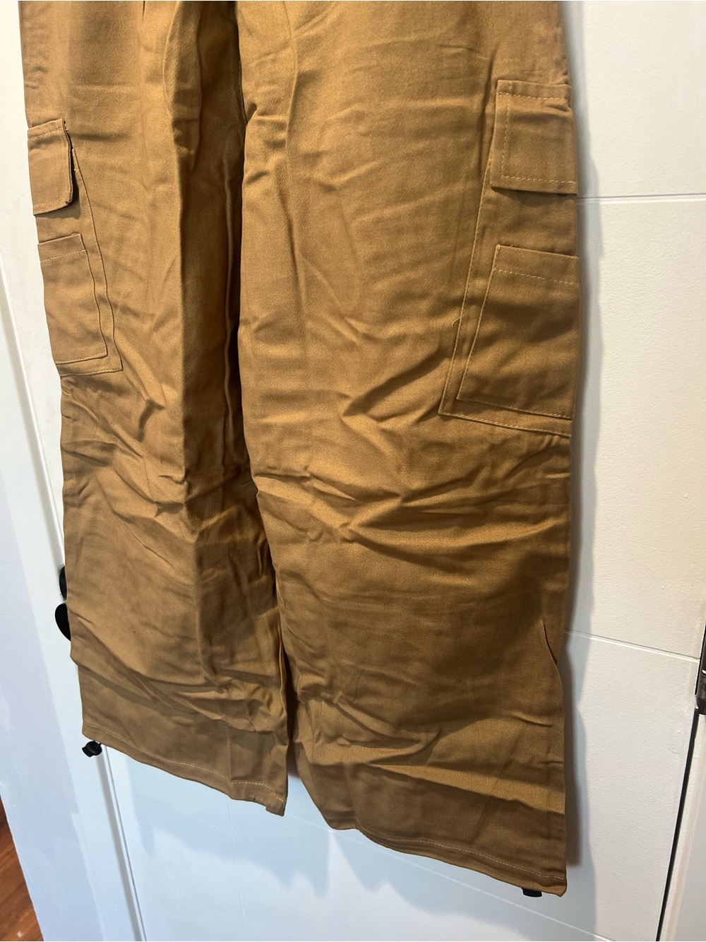 Women’s Baggy Wide-Leg Cargo Pants in Brown - Size Large - Picture 7 of 7